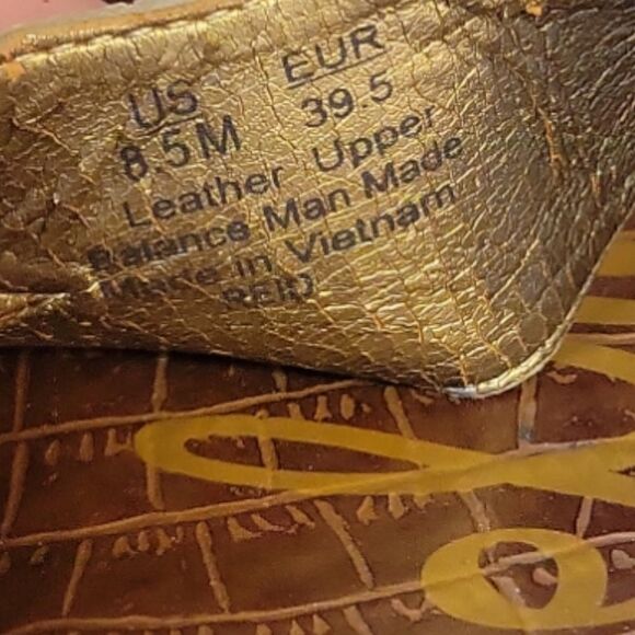 Sam Edelman Women's Leather Snakeskin Reid Slide Wedge Heel Mule Sandal 8.5 - Picture 9 of 10